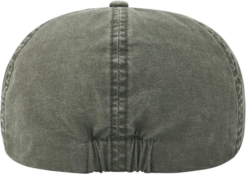 VOBOOM Cotton Washing Flat Cap Cabbie Hat Gatsby Ivy Irish Hunting Newsboy - Image 4